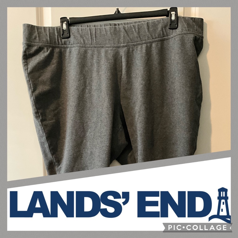 Ladies Plus Grey Lands End Leggings Size 3X